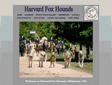 Tablet Screenshot of harvardfoxhounds.com